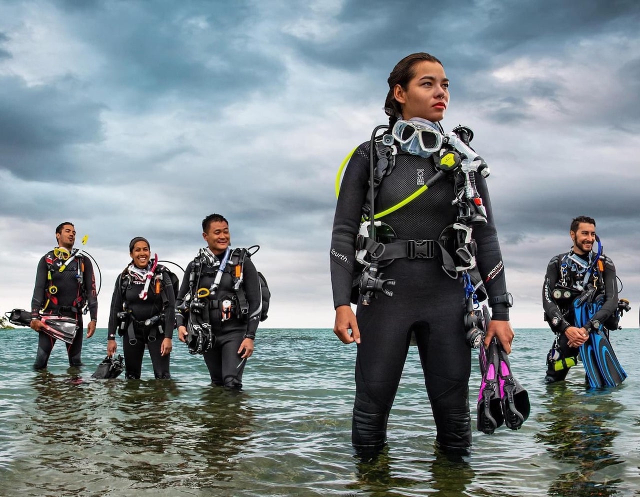 instructor de buceo